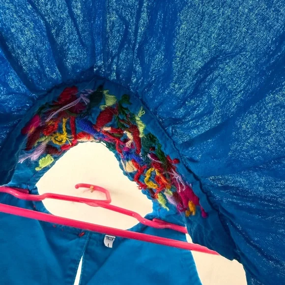 Hand-embroidered Toddler Girls Dress Authentic Guatemalan "Jardinita" Sundress - Picture 9 of 12